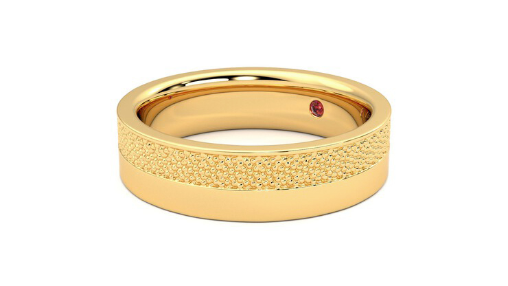 Taylor & Hart Morus Wedding Ring 360 degree image 24