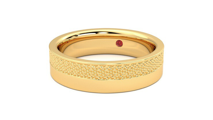 Taylor & Hart Morus Wedding Ring 360 degree image 26