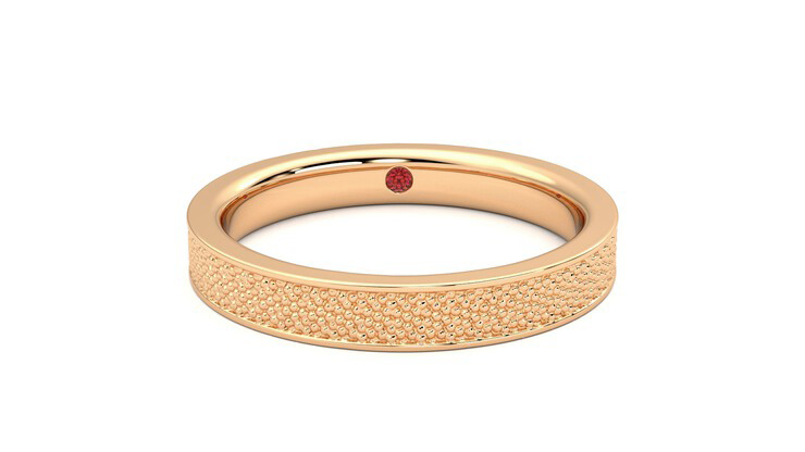 Taylor & Hart Mulberry Wedding Ring 360 degree image 1
