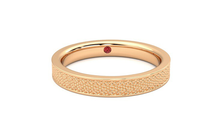 Taylor & Hart Mulberry Wedding Ring 360 degree image 2