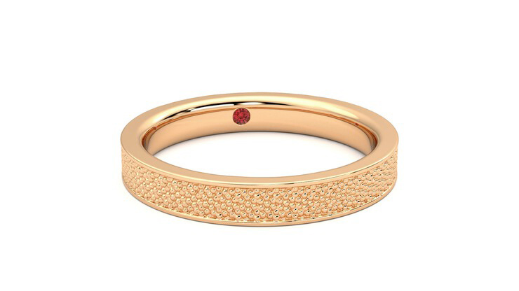 Taylor & Hart Mulberry Wedding Ring 360 degree image 3