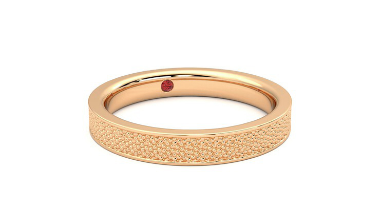 Taylor & Hart Mulberry Wedding Ring 360 degree image 4