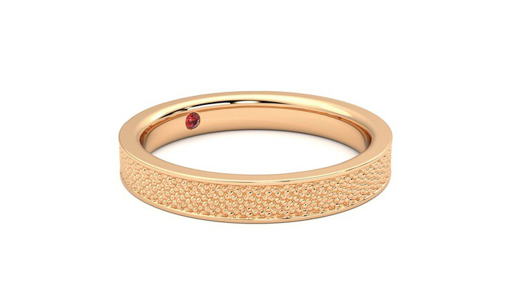 Taylor & Hart Mulberry Wedding Ring 360 degree image 6