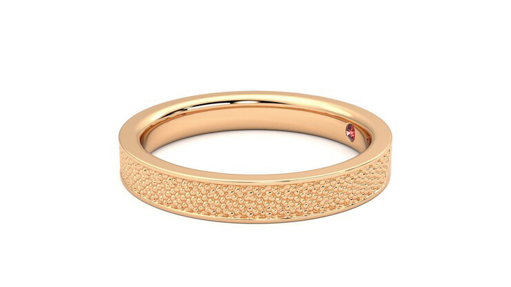 Taylor & Hart Mulberry Wedding Ring 360 degree image 22