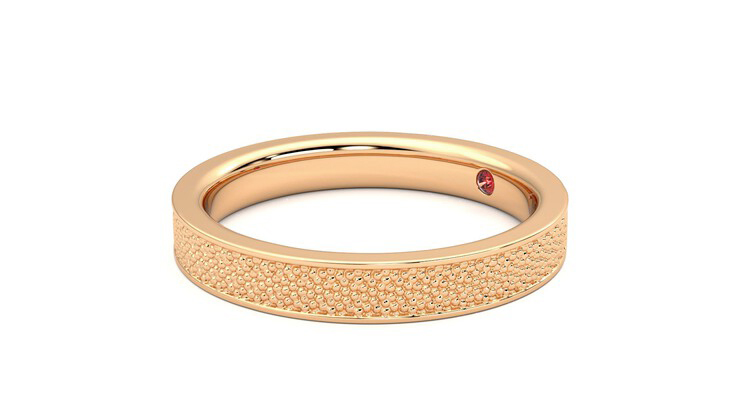 Taylor & Hart Mulberry Wedding Ring 360 degree image 23
