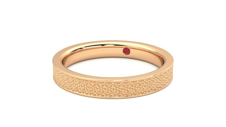 Taylor & Hart Mulberry Wedding Ring 360 degree image 26