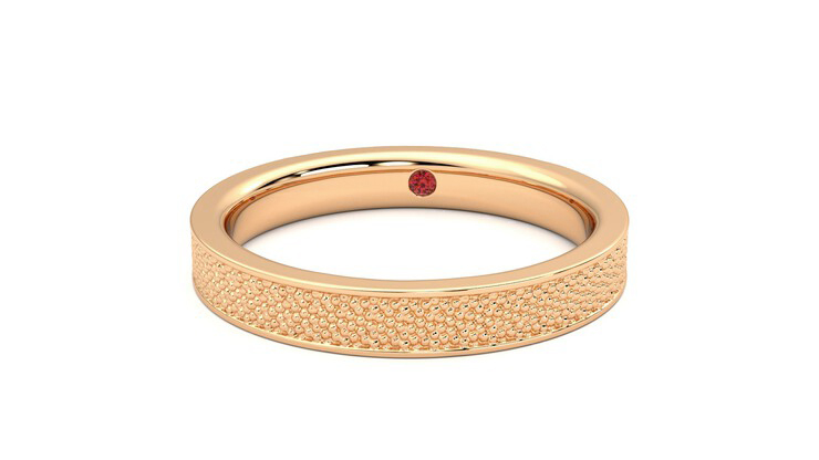 Taylor & Hart Mulberry Wedding Ring 360 degree image 28