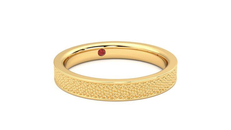 Taylor & Hart Mulberry Wedding Ring 360 degree image 4