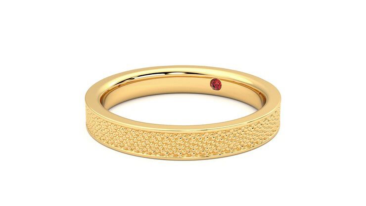 Taylor & Hart Mulberry Wedding Ring 360 degree image 25