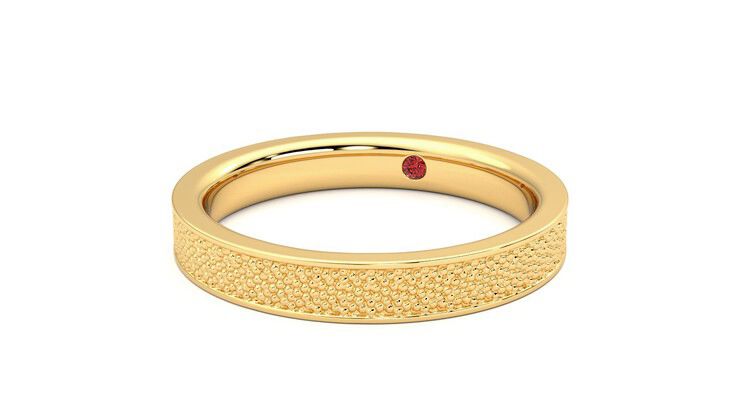 Taylor & Hart Mulberry Wedding Ring 360 degree image 26