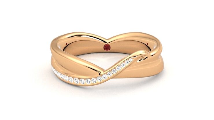 Taylor & Hart Nueva Wedding Ring 360 degree image 0