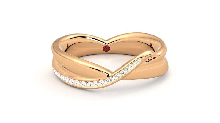 Taylor & Hart Nueva Wedding Ring 360 degree image 2