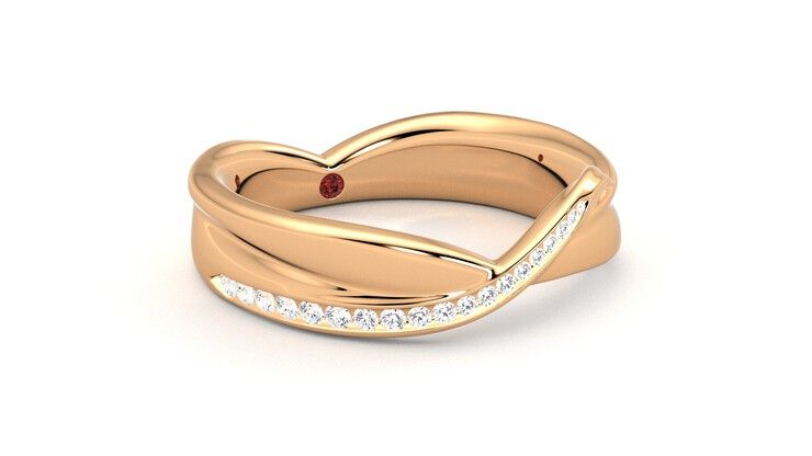 Taylor & Hart Nueva Wedding Ring 360 degree image 5