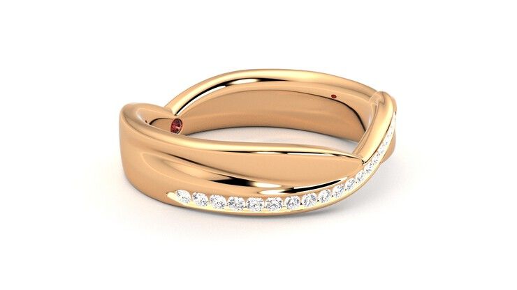 Taylor & Hart Nueva Wedding Ring 360 degree image 7