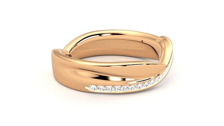 Taylor & Hart Nueva Wedding Ring 360 degree image 8