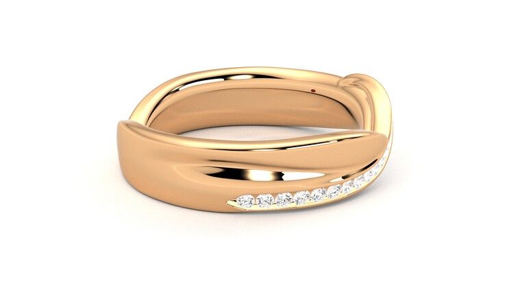 Taylor & Hart Nueva Wedding Ring 360 degree image 9