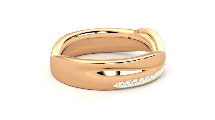 Taylor & Hart Nueva Wedding Ring 360 degree image 10