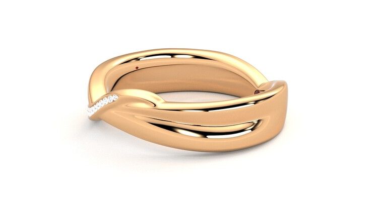 Taylor & Hart Nueva Wedding Ring 360 degree image 22