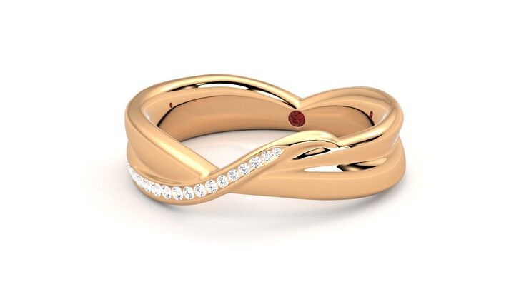 Taylor & Hart Nueva Wedding Ring 360 degree image 26