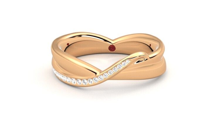 Taylor & Hart Nueva Wedding Ring 360 degree image 28