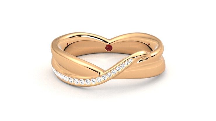Taylor & Hart Nueva Wedding Ring 360 degree image 29