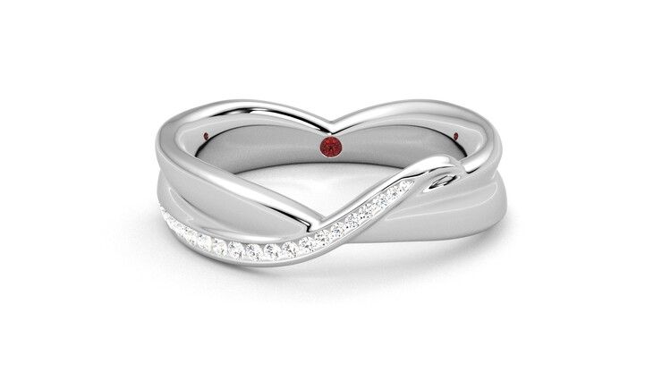 Taylor & Hart Nueva Wedding Ring 360 degree image 0