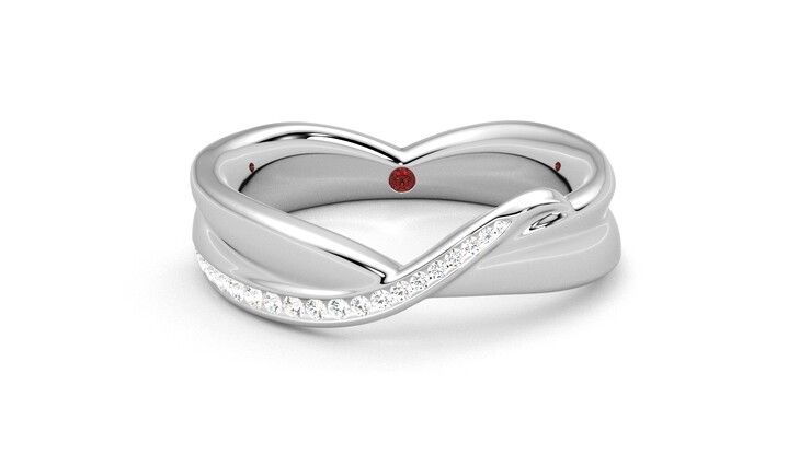 Taylor & Hart Nueva Wedding Ring 360 degree image 1
