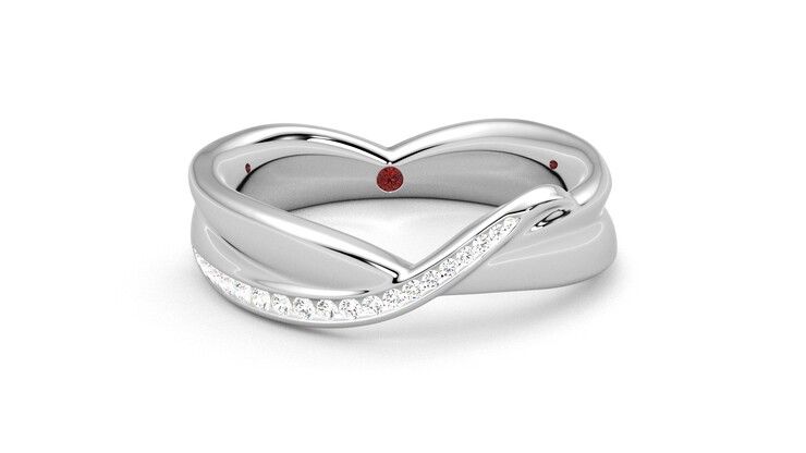 Taylor & Hart Nueva Wedding Ring 360 degree image 2