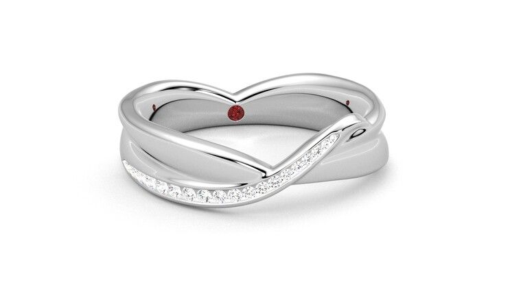 Taylor & Hart Nueva Wedding Ring 360 degree image 3
