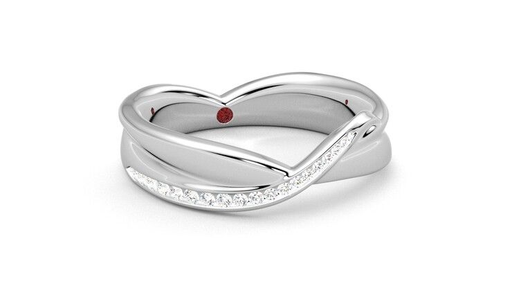 Taylor & Hart Nueva Wedding Ring 360 degree image 4