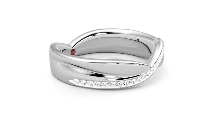 Taylor & Hart Nueva Wedding Ring 360 degree image 7
