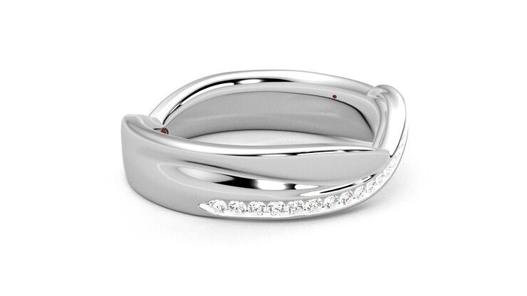 Taylor & Hart Nueva Wedding Ring 360 degree image 8