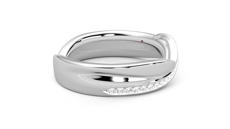 Taylor & Hart Nueva Wedding Ring 360 degree image 9