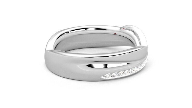 Taylor & Hart Nueva Wedding Ring 360 degree image 10