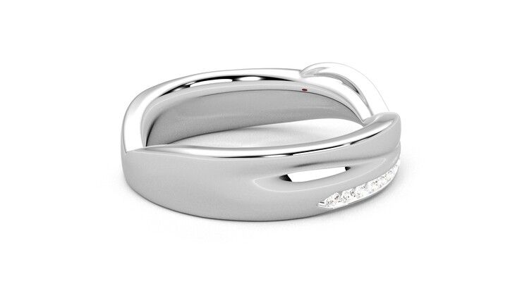 Taylor & Hart Nueva Wedding Ring 360 degree image 11