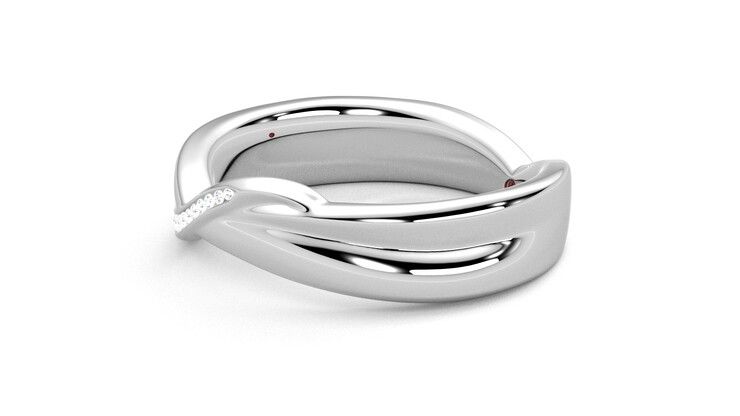 Taylor & Hart Nueva Wedding Ring 360 degree image 22