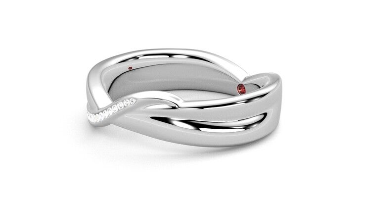 Taylor & Hart Nueva Wedding Ring 360 degree image 23