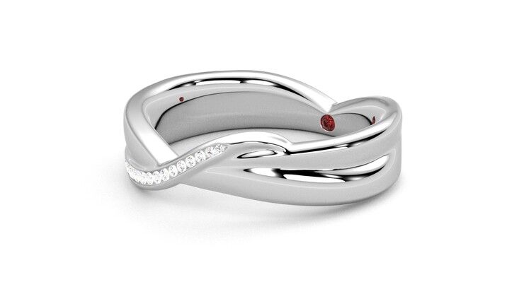 Taylor & Hart Nueva Wedding Ring 360 degree image 24