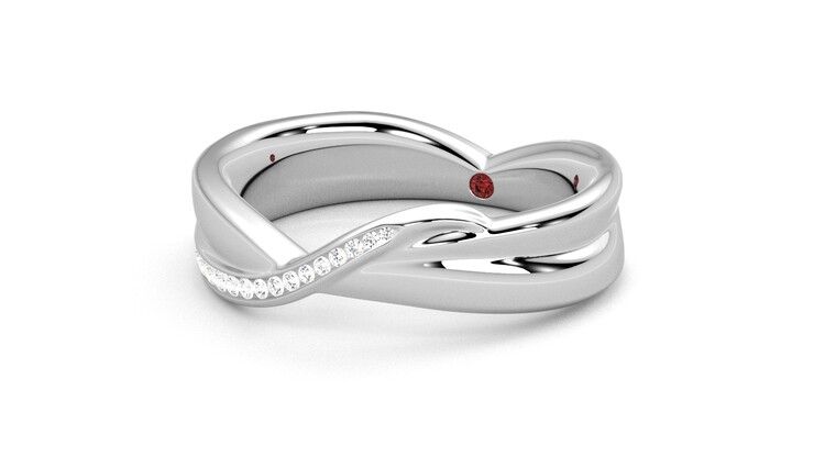 Taylor & Hart Nueva Wedding Ring 360 degree image 25