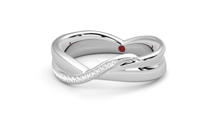 Taylor & Hart Nueva Wedding Ring 360 degree image 26