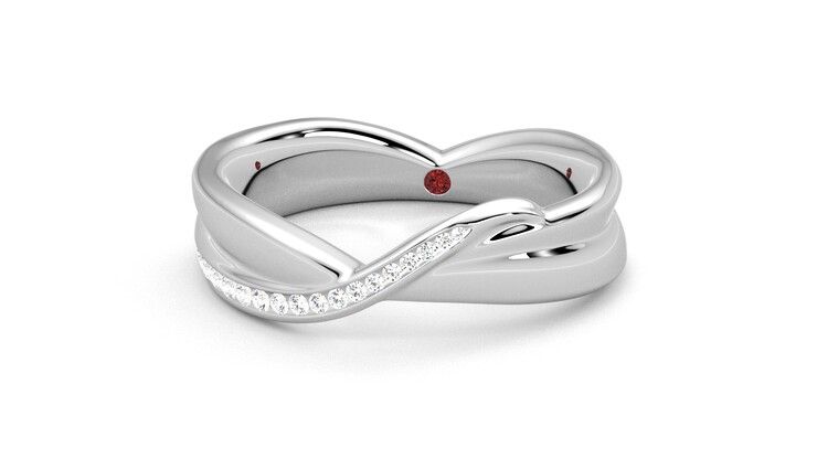 Taylor & Hart Nueva Wedding Ring 360 degree image 27