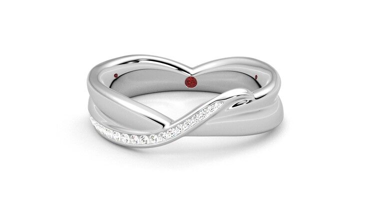 Taylor & Hart Nueva Wedding Ring 360 degree image 28
