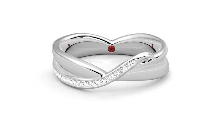 Taylor & Hart Nueva Wedding Ring 360 degree image 29