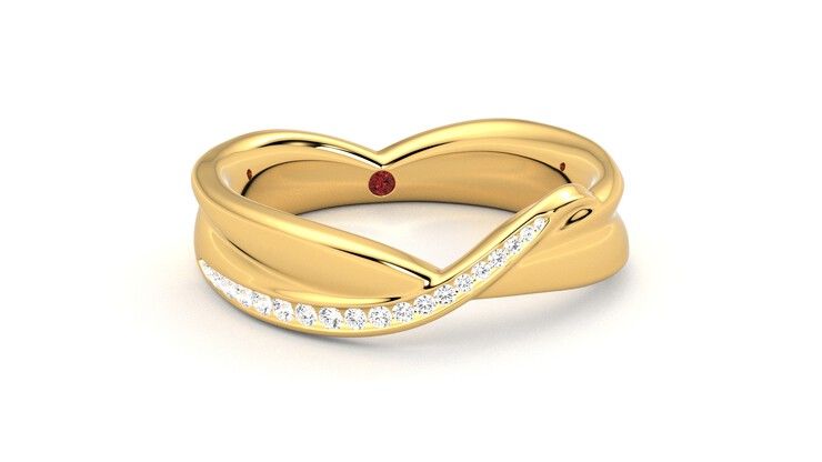 Taylor & Hart Nueva Wedding Ring 360 degree image 3