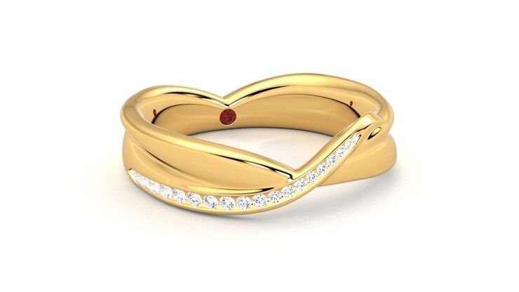 Taylor & Hart Nueva Wedding Ring 360 degree image 4