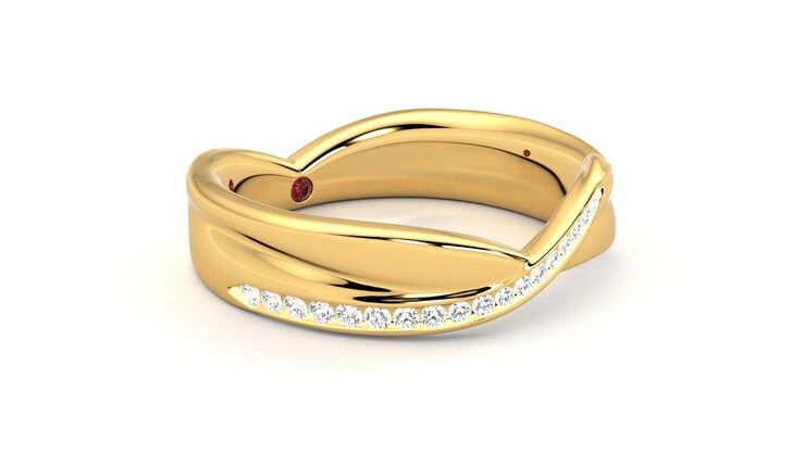 Taylor & Hart Nueva Wedding Ring 360 degree image 6