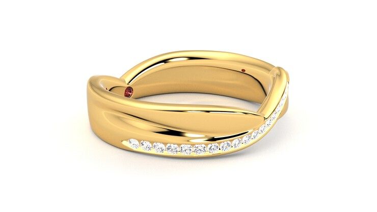 Taylor & Hart Nueva Wedding Ring 360 degree image 7