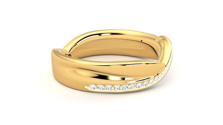 Taylor & Hart Nueva Wedding Ring 360 degree image 8