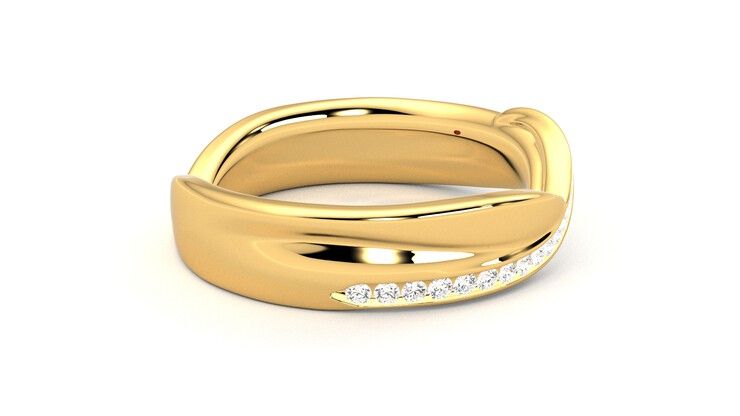 Taylor & Hart Nueva Wedding Ring 360 degree image 9