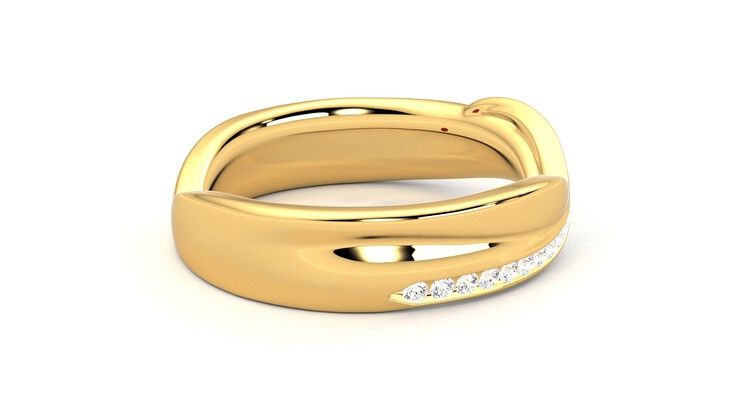 Taylor & Hart Nueva Wedding Ring 360 degree image 10